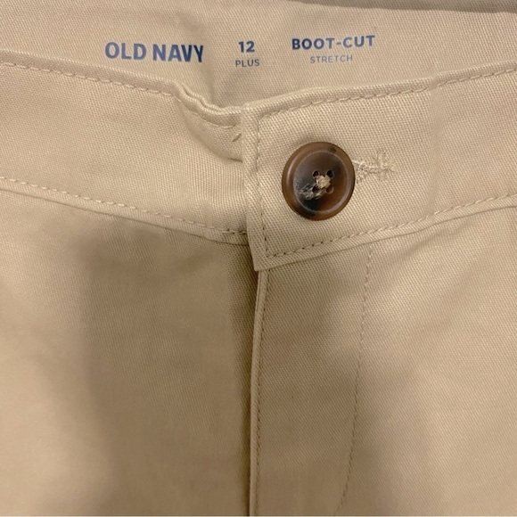 Old Navy Khaki Size 12 Plus Stretch Bootcut Girls Adjustable Waist Pant Girls - Picture 3 of 9